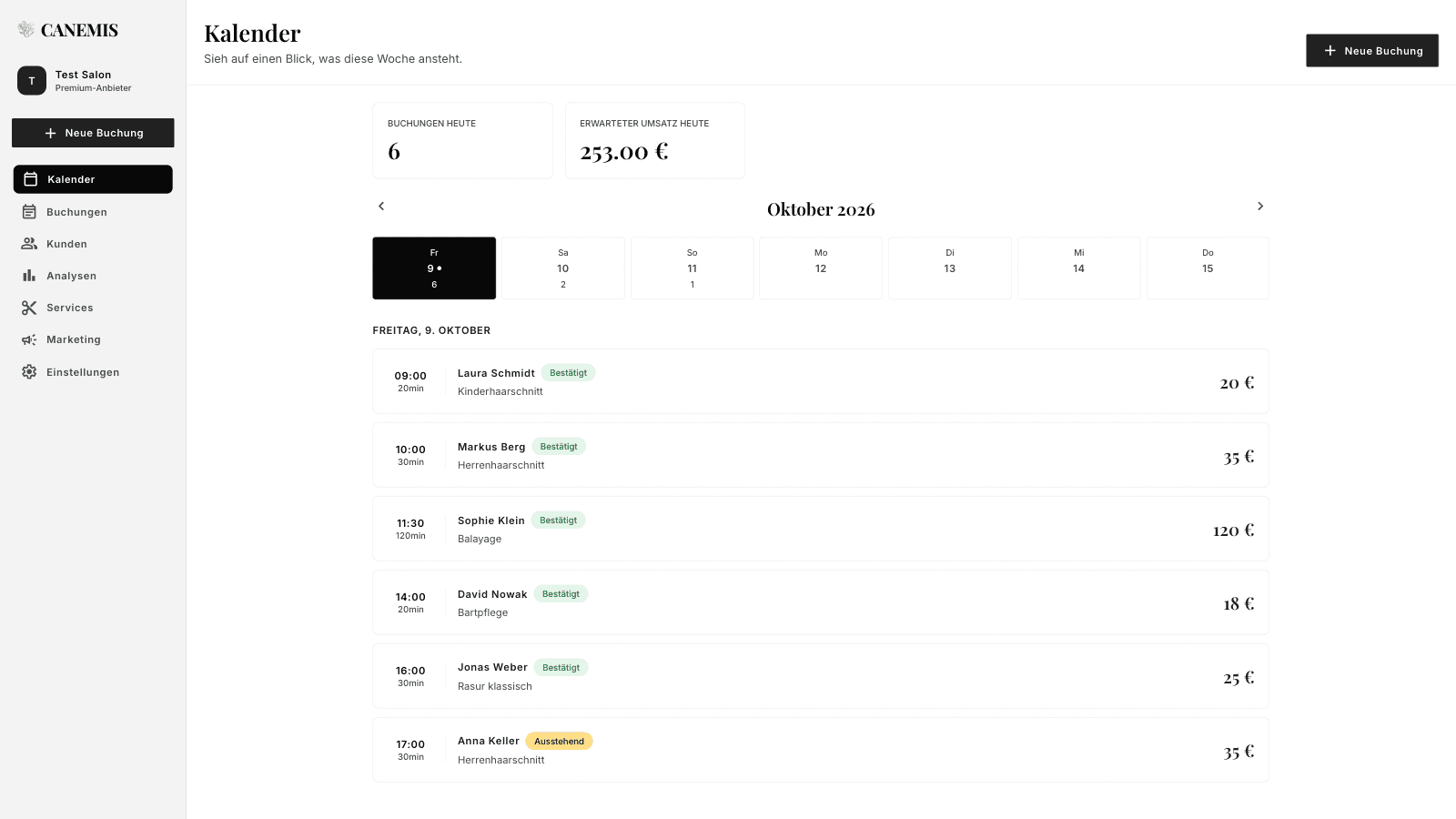 Dashboard-Screenshot